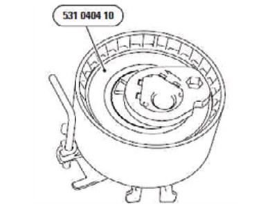 Instrucciones de montaje del tensor de correa 531 0404 10 - Código Expoyer: R10924326T